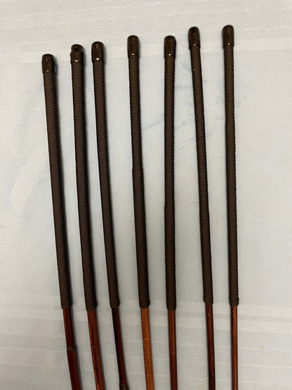 Smoked Dragon Cane Set of 6  - Punishment Cane / Dominatrix Cane / Whipping Canes  - 95 - 100 cms - Paracord Handles - Stripewell Canes