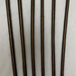 Professional Dominatrix Signature Set of 6 Natural Dragon Canes - 100 cms Length & 7 -12.5 mm D - Roo Leather Handles - Coated Finish - Stripewell Canes