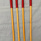 Set of 4 NO KNOT Dragon Canes / School Canes / Punishment Canes - NO KNOT PREMIUM SET -  - 82/84 cms Length - RED Handles - Stripewell Canes