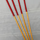 Set of 4 NO KNOT Dragon Canes / School Canes / Punishment Canes - NO KNOT PREMIUM SET -  - 82/84 cms Length - RED Handles - Stripewell Canes