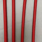 Set of 4 NO KNOT Dragon Canes / School Canes / Punishment Canes - NO KNOT PREMIUM SET -  - 82/84 cms Length - RED Handles - Stripewell Canes