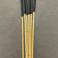 ProDomme Set of 6 Whippy Dragon Canes / Swishy Dragon Canes / Falaka Bastinado Canes - 95 cms - Black Kangaroo Leather Handles - Stripewell Canes