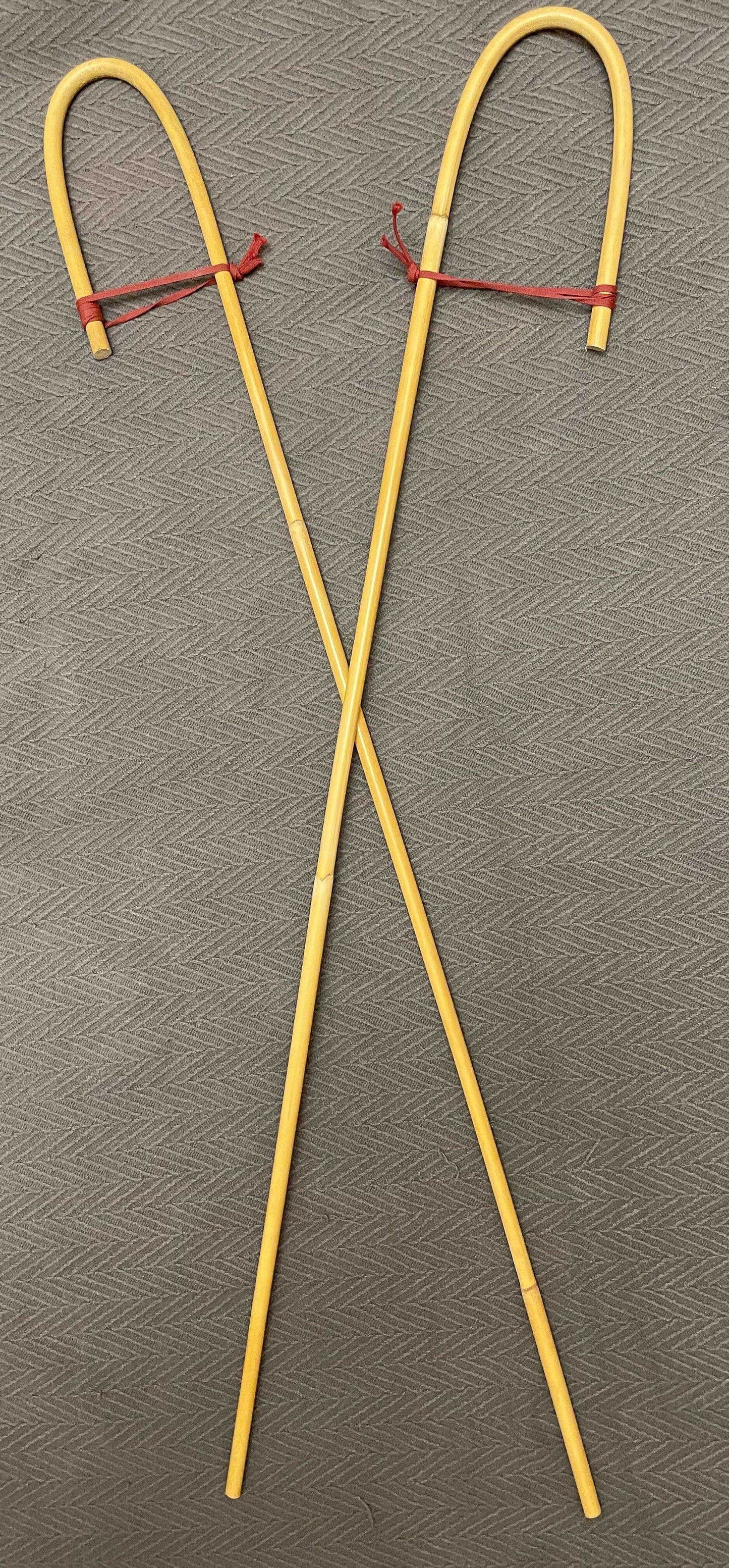 English Crook Handle Natural Dragon Rattan Canes / School Canes / Punishment Canes - 4 variants - Stripewell Canes