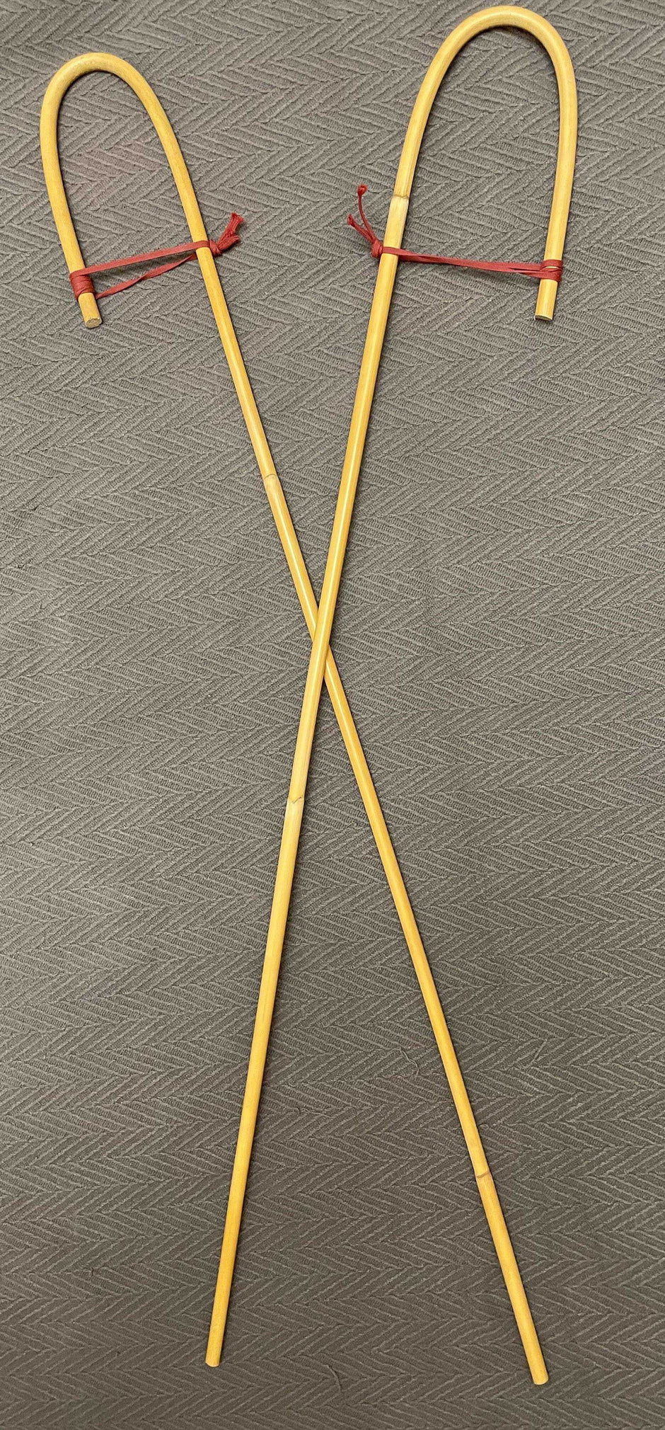 Traditional English Crook Handle Dragon Rattan School Canes