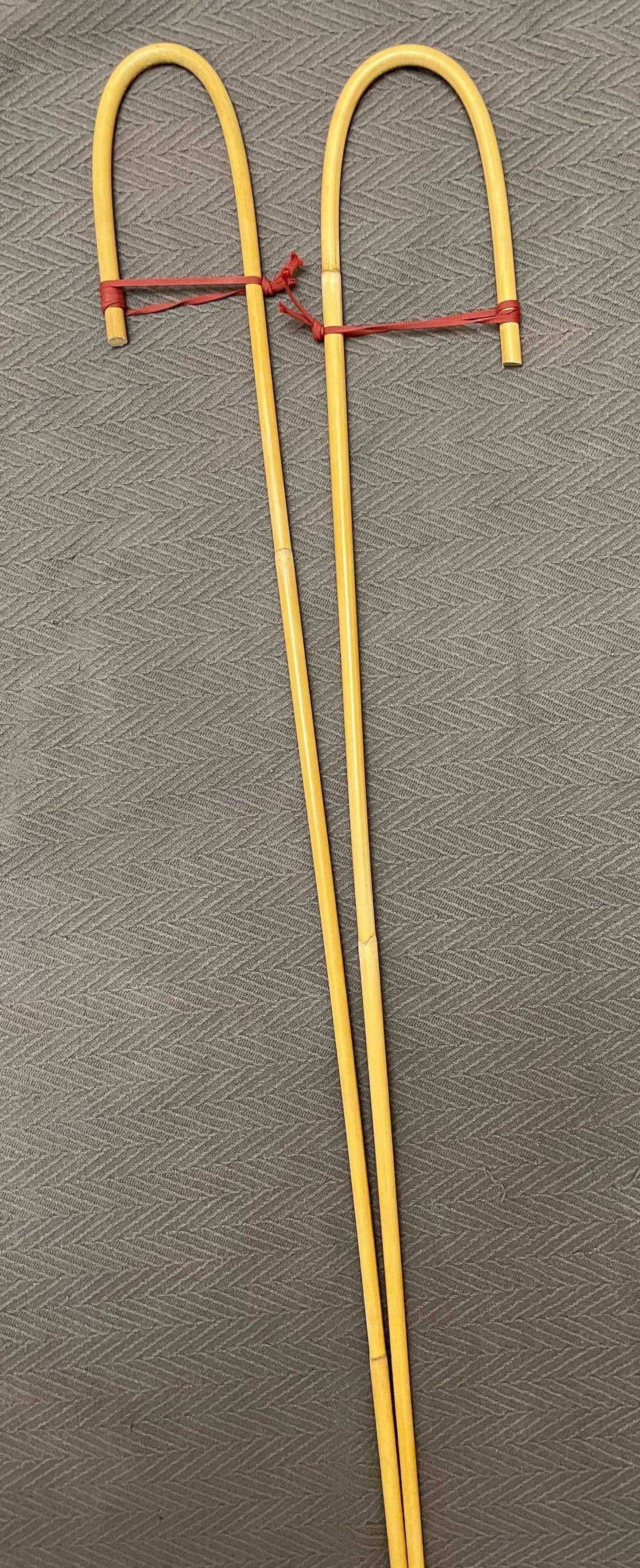 English Crook Handle Natural Dragon Rattan Canes / School Canes / Punishment Canes - 4 variants - Stripewell Canes